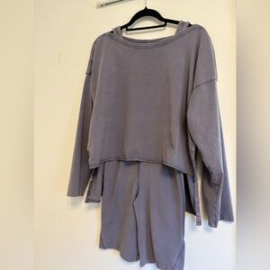 Free People Movement hot shot biker romper set